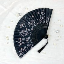 접이식 레이스 깃털 부채 화려한, 접이식부채-9번, 1개