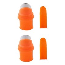 2X 원예 실리콘 손가락 칼 침대 피커 과일 야채-S, 01 WHITE