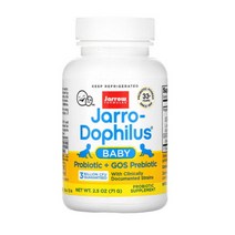 자로우 포뮬라 영유아용 유산균 Jarro-Dophilus + GOS 분말 71g(2.5oz), 1개