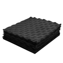 음향사운드디퓨저 스피커흡음판 판넬 흡음 베이스트랩 방음재 방음 103811, Black, 12pcs