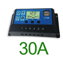 태양광 판넬 컨트롤러 캠핑 휴대용 전문 태양 전지 패널 컨트롤러 배터리 충전 조절기 2usb 12v24v 10a100a 태양광 가로등 제어 시스템, 30a, 30A