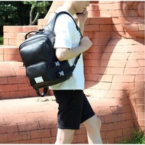 초경량 남자가죽백팩 캐주얼 가방 튼튼한백팩 여행배낭