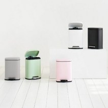 1300K 밀리 무소음 페달 휴지통 직사각 5L, 단품