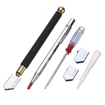 다이아몬드 팁 유리 칼 도구 6개 휴대용 휠 날 블레이드 커터 6-12mm DIY 절단 손, 한개옵션0