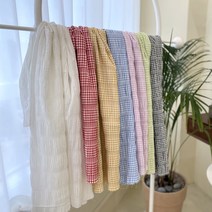527 탐나요 체크 리플 시어서커 원단 5종, 쭈잉, 네이비
