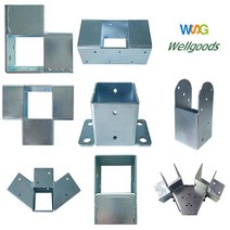 웰굿즈 사각파이프 연결 조인트 25 30 40 50 75 각파이프연결 스틸재질, 25 +