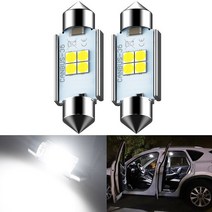 2x 페스 툰 C5W LED CANBUS 전구 31mm 자동차 인테리어 조명 폭스 바겐 골프 4 5 6 7 파사트 B6 B5 B7 폴, 한개옵션1, 02 36mm