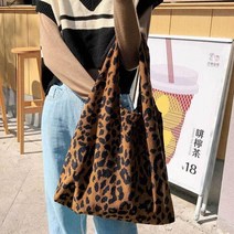 캔버스 호피 숄더백 레오파드 에코백 패션 가방 데일리백 여자숄더백 여성숄더백 20대가방 여