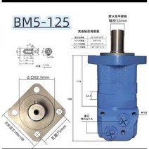 오일 모터 펌프 샤프트 사이클로이드 저속 유압 토크 기어 감속기 실린더, BM5/BMS/2K-125