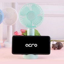 THE 5거치용 acroF2 아크로 휴대용 핸드폰 [후니케이스] 선풍기, 민트