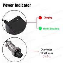 36v충전기 어댑터 전동 퀵보드충전기 42V 5A Electric Bike Charger For 10S 36V Scooter Input 100-240 VAC Lithium Li-, 미국, 03 GX16