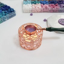 실링왁스 스푼 받침대 씰링 멜팅스푼 거치대 메탈 크라운 화로, 메탈크라운 스푼받침대_골드