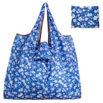 토트 에코 재사용 가능한 폴리에스터 휴대용 숄더 핸드백 여성용 접이식 파우치 쇼핑백 여행 식료품 패션 포켓