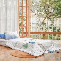 [소프라움] 썸머 사파리 차렵이불 싱글사이즈(그레이), 옵션선택