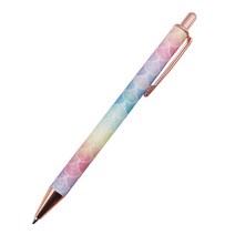 20 Pcs 다채로운 금속 펜 새로운 플래시 크리스탈 펜 금속 펜 던 트 볼펜 총알 1.0mm 펜촉 블루 리필 우수한 office 쓰기, 파란, 꽃비늘
