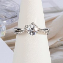 7부 다이아 반지 랩 그로운 익스클루시브 쌍지 프러포즈 결혼 기념일 선물 가드링 포함