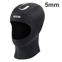 보온 네오프렌 잠수복 후드 스쿠버 다이빙 스노클링 카약 항해 서핑 모자 5mm 및, 05 H51-5mm_03 L
