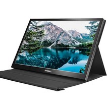 휴대용 모니터 13.3 인치 2560x1440 게임 모니터 11.6 1080p hdmi 컴퓨터 모니터 노트북 xbox one ps3 ps4 스위치 폰, 13.3-2k-케이스