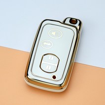 도요타 캠리 크라운 마제스타 하이랜더 랜드 크루저 프라도 클루거 마크 X 스바루 포레스트 2/3/4 버튼 TPU, 13 4button white cover