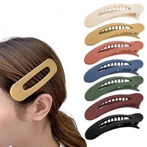 헤어 악세사리 7PCS Flat Large Hair Clips Painless Matte Alligator Strong Anti-Slip Laying Claw
