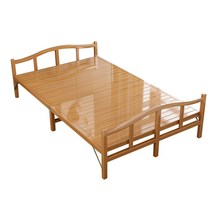 야외 조립식 평상 접이식 2인 대나무 앵글 테라스, 폭 100X 길이 197cm 갈색