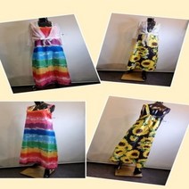 화려한 나시 롱 드레스 피서룩 원피스 프리사이즈