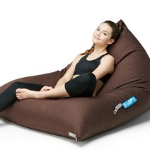 폴리몰리 701K 그랜드 (풋스툴 포함) 빈백, 레드[풋스툴 포함 세트]