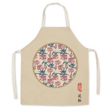 카페앞치마 예쁜 보육교사 앞치마 1 pcs 꽃 패턴 여성 레이디 앞치마 홈 주방 중국, 7, 성인용 75x65cm