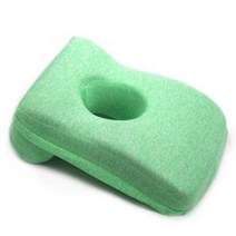 옆으로 자는 베개 눕는 목이 편한 throw pillows head supporter nap pillow방지 손 마비 메모리 폼 데스크탑 쿠션 시트 쿠션 목주름 경추목, 초록