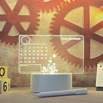 Led USB 메시지 보드 장식 램프 무드등 칠판, 캘린더 보드-펜