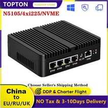 미니 PC 4x 인텔 i225V B3 25G LAN pfSense 방화벽 소프트 라우터 N5105 N5100 2xDDR4 NVMe 팬리스 HDMI20 DP AESNI OPNsens, CN, Celeron N5100 + AU, 8GB DDR4 128GB NVMe