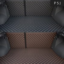 모하비 더뉴모하비 차박 가죽 트렁크매트 커버 튜닝용품, 2열등받이+3열등받이+트렁크매트, 블랙, 모하비/더뉴모하비