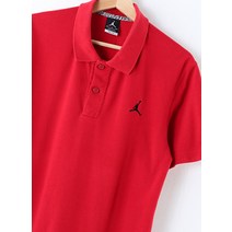 (S)조던 반팔 카라 티셔츠 면 올드스쿨 레드60