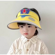 백백이나라 유아동 로봇 UV차단 썬캡모자