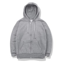 S~3XL 빅사이즈 남녀 공용 특양면 무지 베이직 후드 집업 자켓 점퍼 노멀핏 HZP001