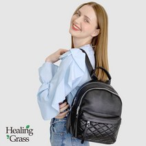 힐링그래스천연 통소가죽 여성 데일리 정장 캐주얼 백팩 HGLB2111BK 332652
