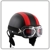 코모 고글 XT-02 오토바이헬멧, 코모 LEJA BLACK RED