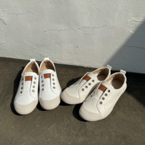 캔버스 천연가죽 스니커즈