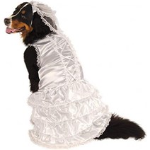 Bride Wedding Dress Big Dog Cute Funny Fancy Dress Up Halloween Pet Costume, XXL