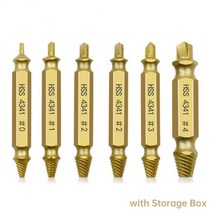 뿌레카 샤오미 6 PCS 손상된 나사 추출기 드릴 비트 스트립 스크류 리무버 쉽게 꺼내 철거 도구, 07 07 6pcs