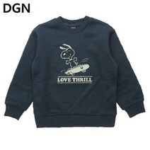 폴햄키즈 스누피 콜라보 기모 맨투맨 PKB4TR1220 DGN