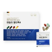 데일리 멀티팩 30팩 비타민 미네랄 오메가3 루테인 올인원 혈행 개선 눈건강 항산화 도움 건강기능식품 이력추적 하루한번이면OK 개별포장 패밀리 남성 여성 포맨 포우먼 종합 영양제, 30P