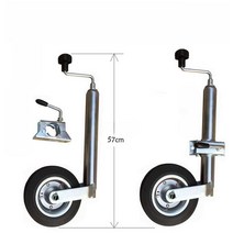 카라반 운반휠 고무보트 옮기기 RV 요트 트레일러 운반 바퀴 텅잭 재키휠, 사이드 스윙 플레이트 타입 1200 lbs, 1개