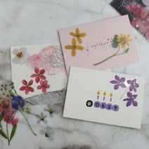 40P 다이어리꾸미기 꽃 압화 청첩장 스티커 3D이미지, 색상, 옐로우 1477