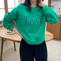 심플한 여자 캐주얼 데일리 크롭 맨투맨