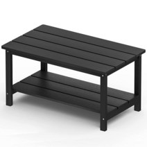 SERWALL Outdoor Adirondack 커피 테이블 힙 뷔페 테이블 콘솔 테이블 테라스용 - 블랙, Navy( Same Color as the Chair)