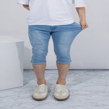 남자 여름 칼구제 롤업 7부 청바지 데님팬츠