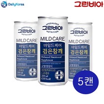 시둥마켓 +[시둥마켓]+_ 기능성 유동식 간병용품 영양식 고단백영양식 요양병원 영양식품, 그린비아 마일드케어 검은참깨 5캔 환자균형영양식