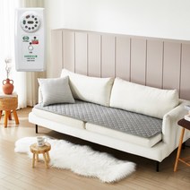 더안 쇼파전기매트 4인용전기방석 온열방석 그레이, 70X180(CM)