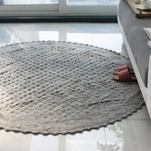 올록볼록 테두리 레이스 원형 러그 원룸 식탁러그 서재 원형러그 소파 의자